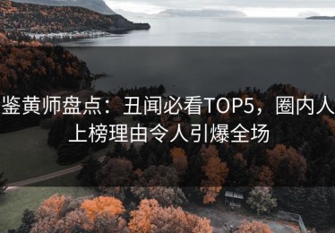 鉴黄师盘点：丑闻必看TOP5，圈内人上榜理由令人引爆全场