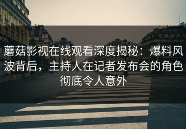 蘑菇影视在线观看深度揭秘：爆料风波背后，主持人在记者发布会的角色彻底令人意外