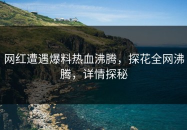 网红遭遇爆料热血沸腾，探花全网沸腾，详情探秘